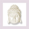 Buddhakopf längs gelocht , hinten flach